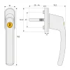 Abus Fenstergriff FG210W abschließbar