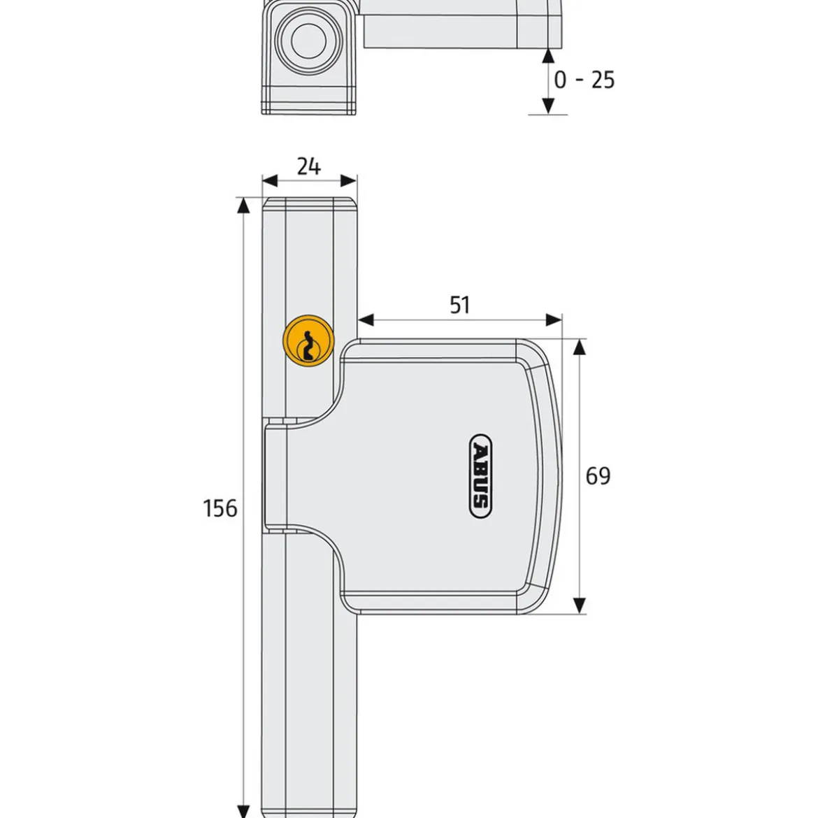 Abus Fensterschloss FTS206