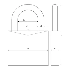 Abus Vorhängeschloss 64TI/30