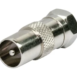 Adapter F-St/DIN-St silber