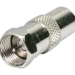 Adapter F-St/DIN-St silber