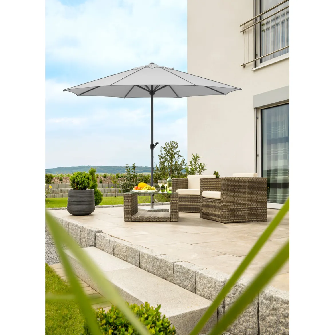 Adria 350/8 silbergrau