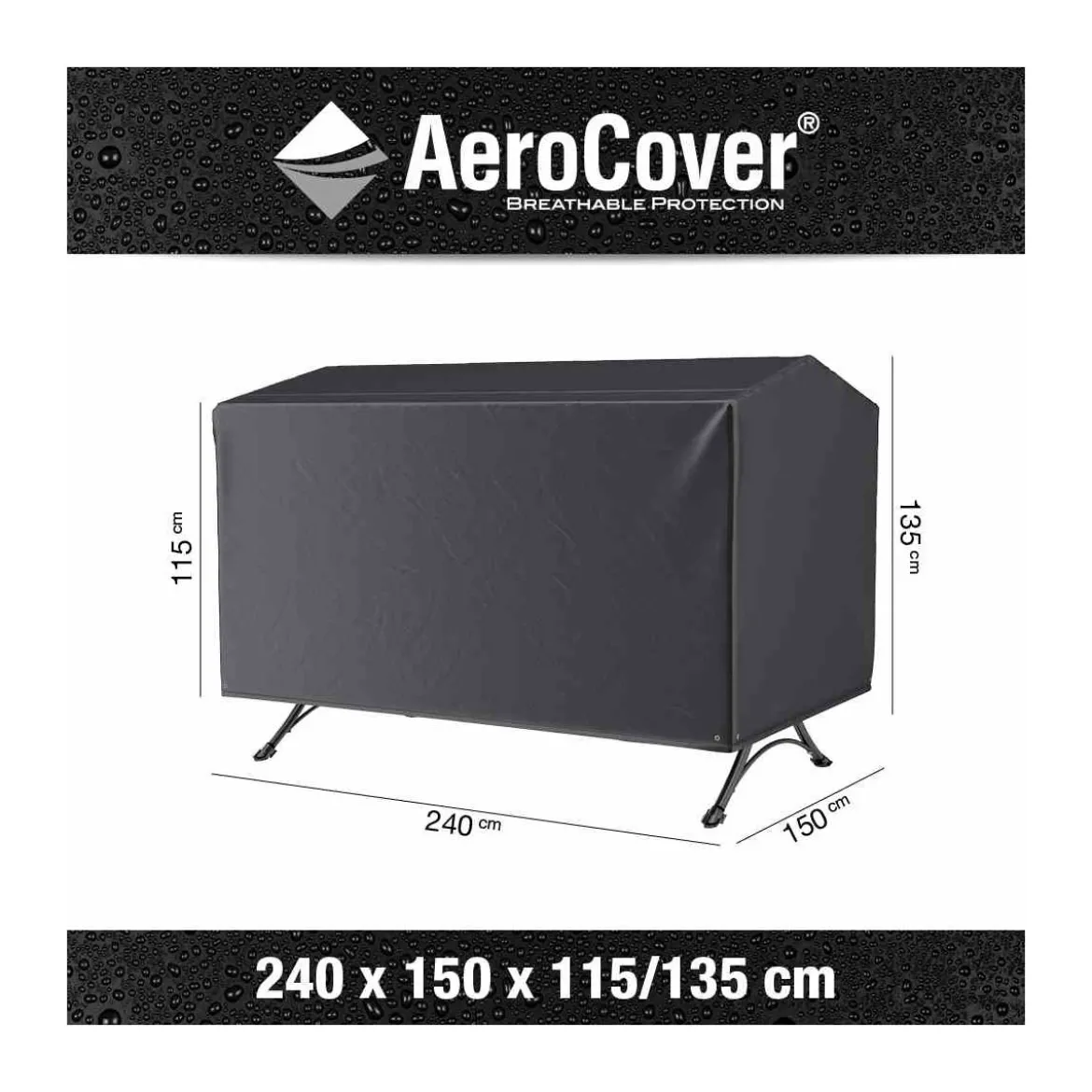 AeroCover Schaukelhuelleatmungsaktiv 240x150x135/115