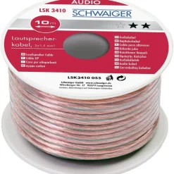 A-Lautsprecherkabel 10m transparent