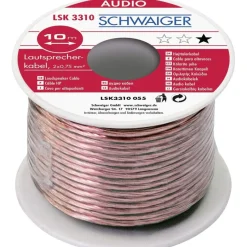 A-Lautsprecherkabel 10m transparent