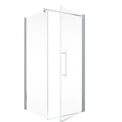 Alexa Style 2.0 Drehtuer inkl Seitenwand192x90x90cm Alu Natur, Klar hell