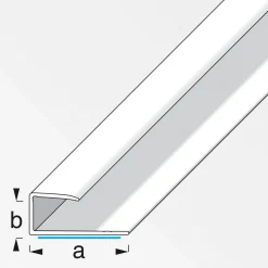 Alfer Einfass-Profil 9 mm 1m selbstklebend titan