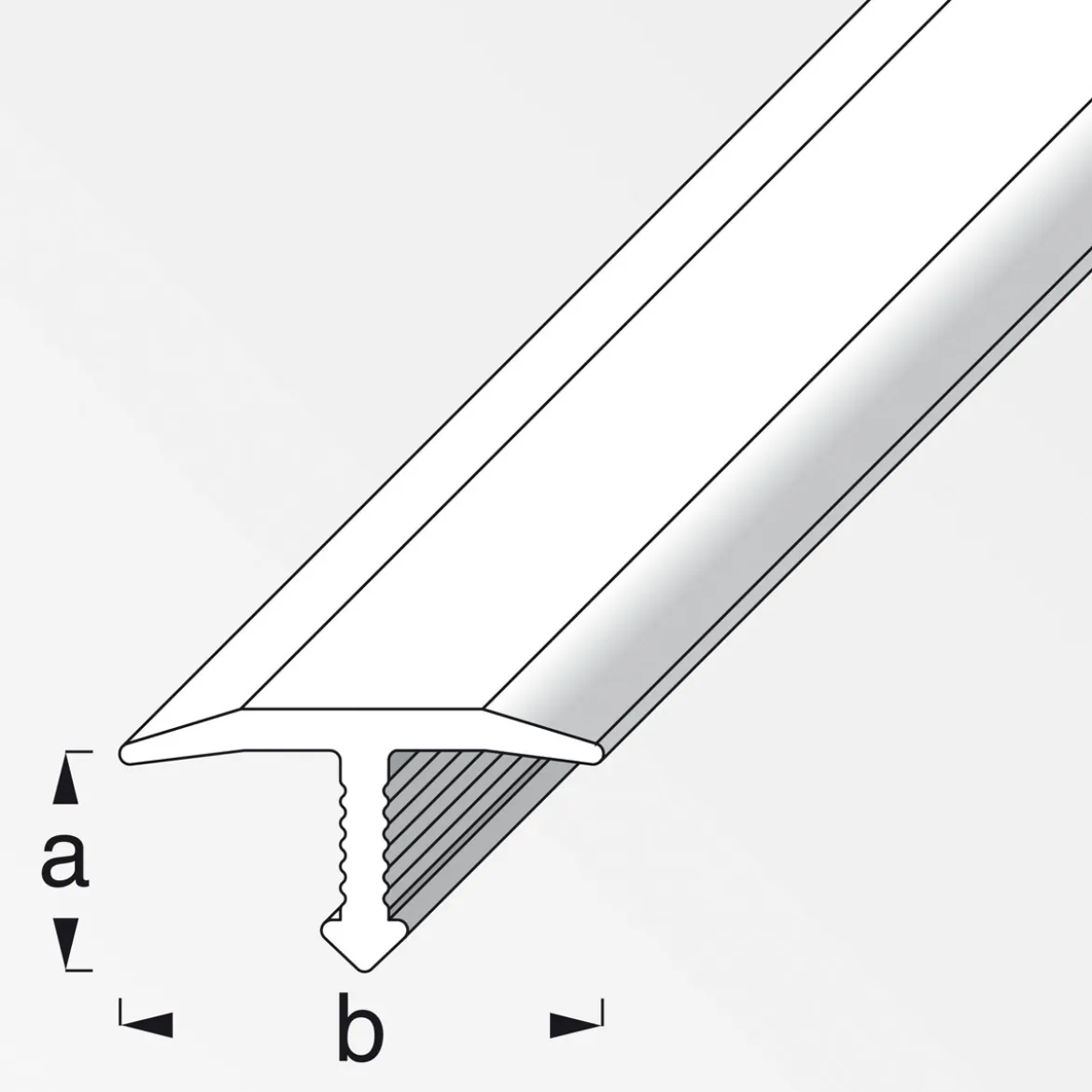 Alfer Fugenabdeckprofil 25 mm 1m bronze