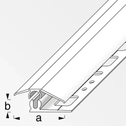 Alfer Niveauausgleichsprofil Clipstech-mini 31 mm 1m silber