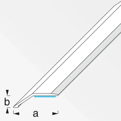 Alfer Niveauausgleichsprofil 8 mm 1m PVC selbstklebend buche
