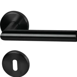 Alpertec Rosettengarnitur Fair I schwarz Durchmesser 52 mm