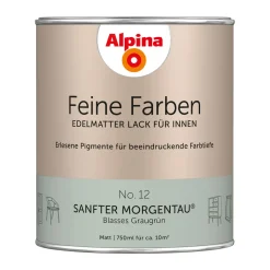 AlpinaBuntlack Feine Farben Lack No 12 Sanfter Morgentau edelmatt 750ml