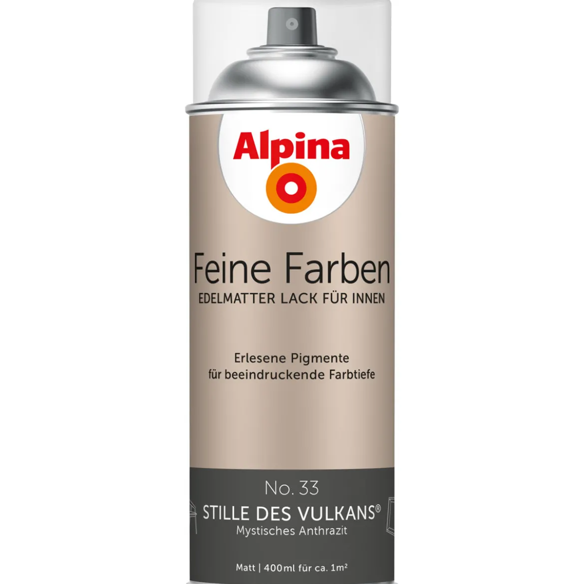 AlpinaBuntlack Feine Farben Sprühlack No 33 Stille des Vulkans edelmatt 400ml