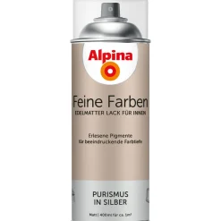 AlpinaBuntlack Feine Farben Sprühlack Purismus in Silber 400ml