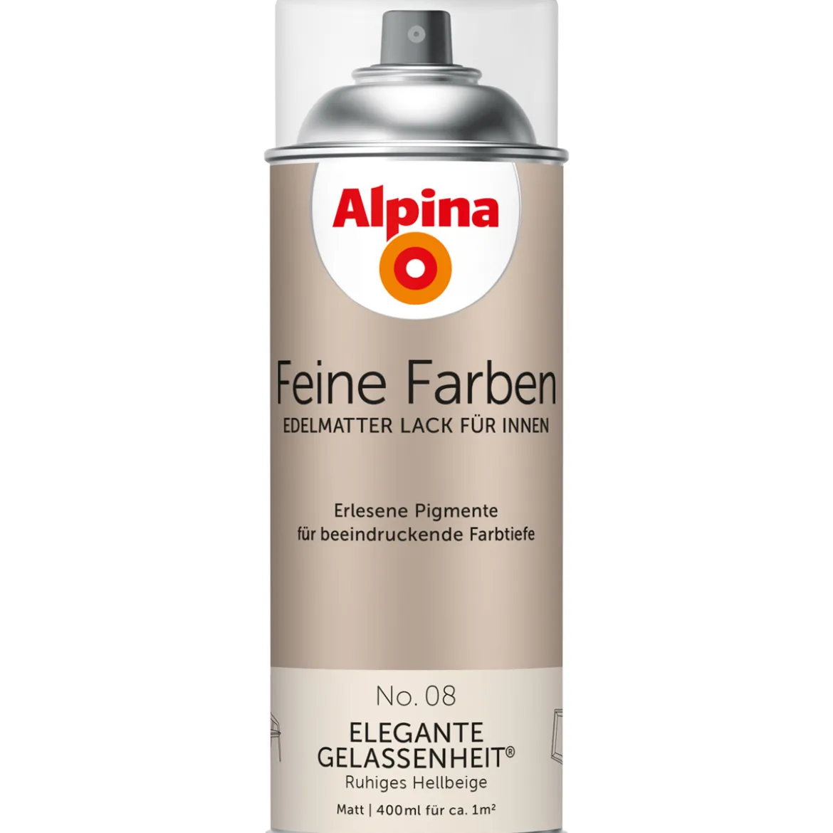 AlpinaBuntlack Feine Farben Sprühlack No 08 Elegante Gelassenheit edelmatt 400ml