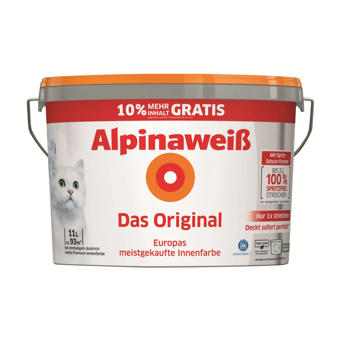 Alpina Innenfarbe weiß Das Original 11 L