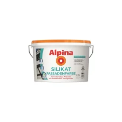 Alpina Silikat Fassadenfarbe Weiß Matt 2,5 L