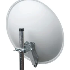 Alu-SAT-Spiegel 80 cm, hellgrauAlu-Line