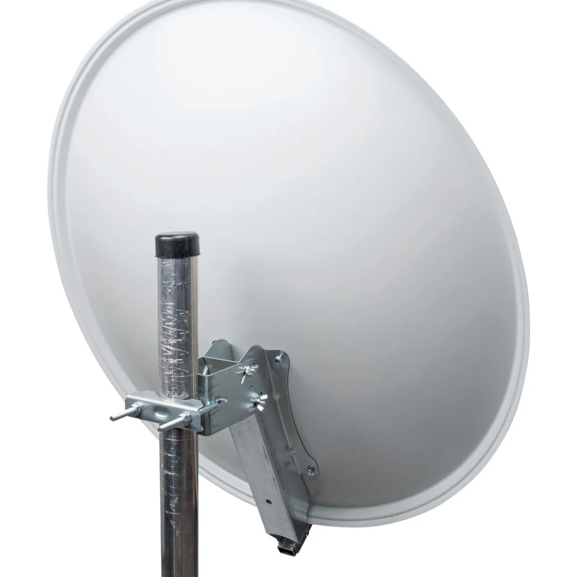 Alu-SAT-Spiegel 80 cm, hellgrauAlu-Line