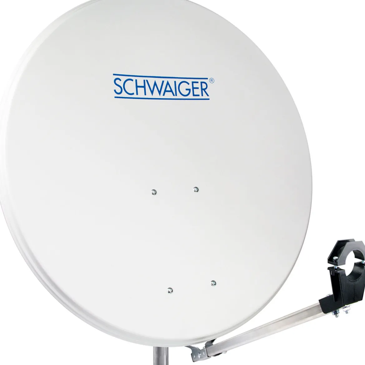 Alu-SAT-Spiegel 80 cm, hellgrauAlu-Line