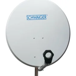 Alu-SAT-Spiegel 80 cm, hellgrauAlu-Line