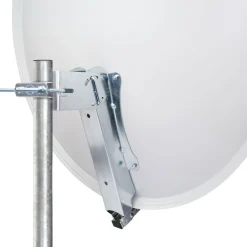 Alu-SAT-Spiegel 80 cm, hellgrauAlu-Line
