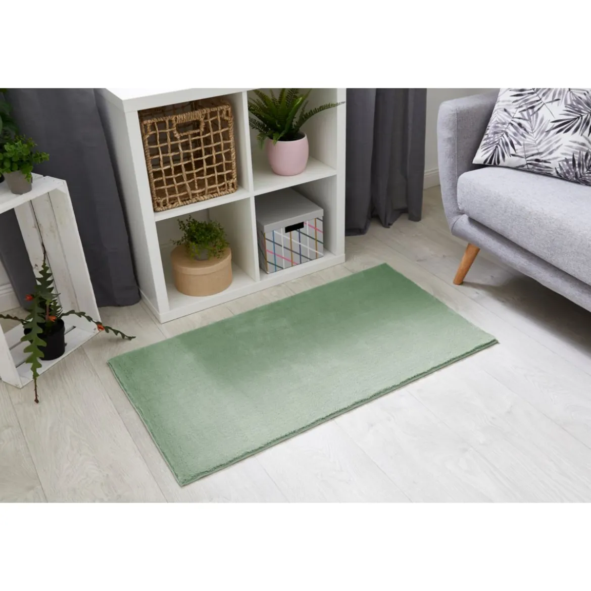 andiamo Teppich Arezzo 80x150 cm salbeigrün