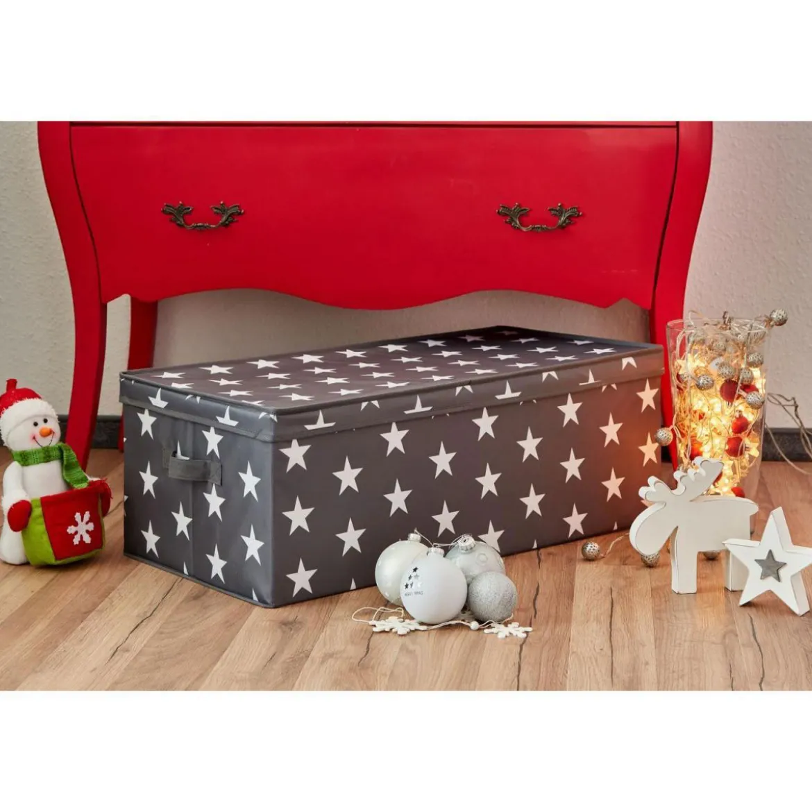 Aufbewahrungsbox für z.B Weihnachtskugeln weiß 30 Fächer