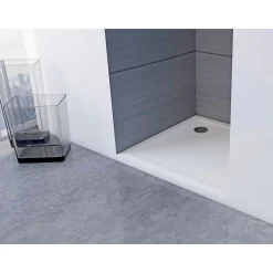Aurlane Duschtasse White Slate 90 x 90 x 4 cm