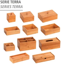 Badbox mit Deckel L Mod. Terra, Bambu