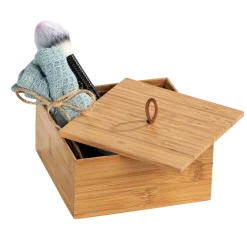 Badbox mit Deckel M Mod. Terra, Bambu