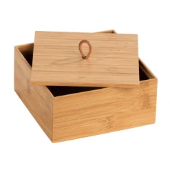 Badbox mit Deckel M Mod. Terra, Bambu