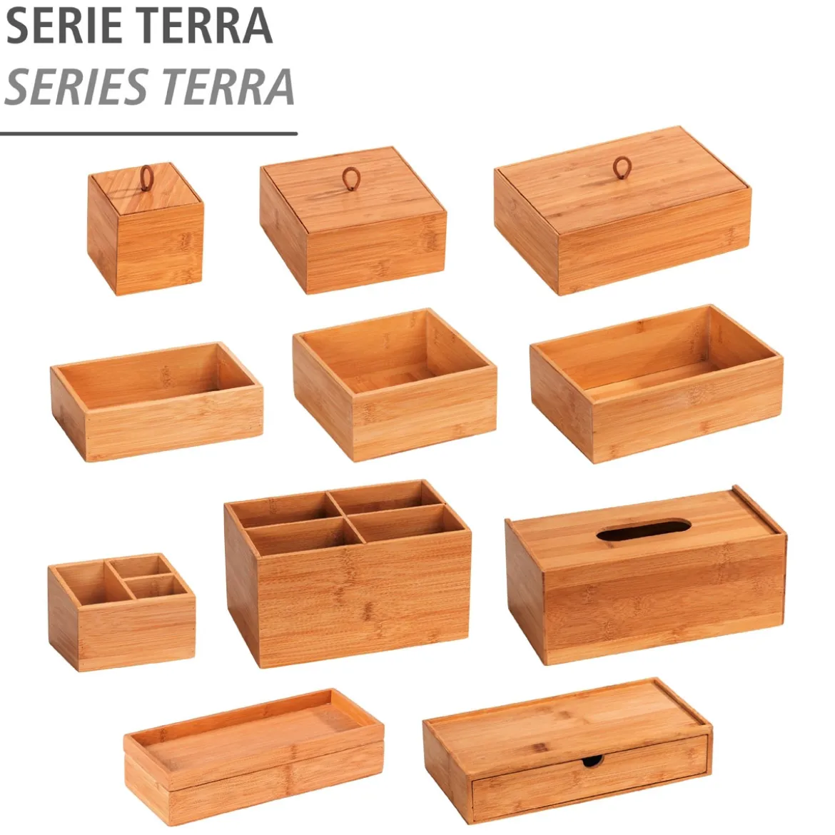 Badbox mit Schublade Mod. Terra, Bambu