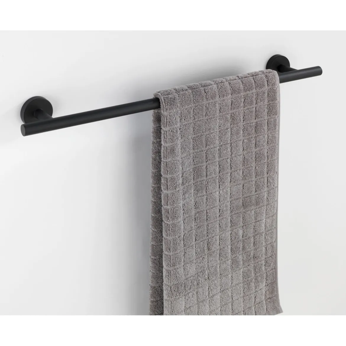 Badetuchstange Uno, Bosio Black, matt