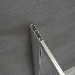 Badewannenaufsatz 3-teilig mit Seiten-wand und Deckenstütze 1288x1400mm T750mm
