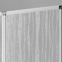 Badewannenfaltwand Venezia 3tlg. Silber