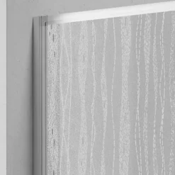 Badewannenfaltwand Venezia 3tlg. Silber