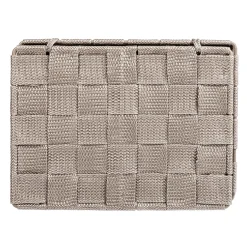 Badkorb mit Deckel M od. Adria, taupe