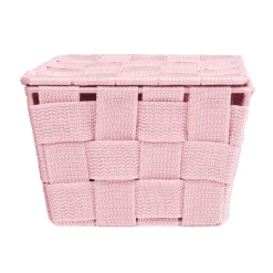 Badkorb mit Deckel Mod. Adria, rosa