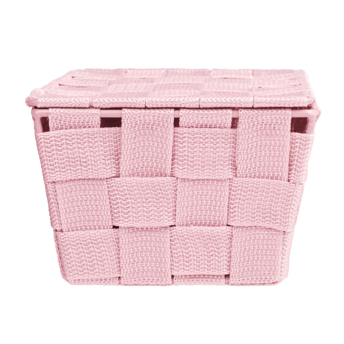 Badkorb mit Deckel Mod. Adria, rosa