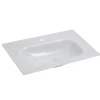 BADMOBIL Glaswaschtisch 60 x 15 x 43 cm ohne Überlauf weiß