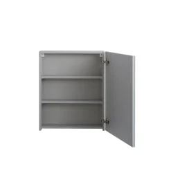 BADMOBIL Spiegelschrank FOTON 52 x 63 x 14 cm Tür rechts mit LED verdeckter Sensorschalter hellgrau