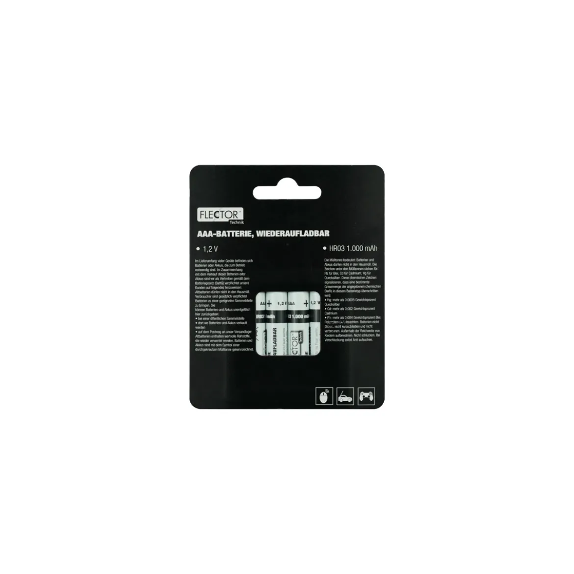 BasicAkku AAA 1000mAh 4 Stück