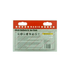 Basic Alkaline-D-Batterie 1,5V 4 Stück
