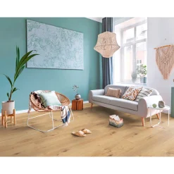 Basic Laminatboden Eiche Silent 138 x 19,3 cm