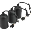 Basic Lampenfassungsset schwarz 3er-Pack
