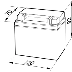 Batterie GEL YB4L-B 4Ah 120 A