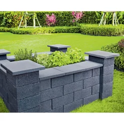 Bellamur Mini Mauerabdeckung Anthrazit48x27x4-4,5 cm