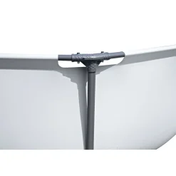 Bestway Frame-Pool-Set Steel Pro MAX mit Filterpumpe Durchmesser 305 x 76 cm lichtgrau
