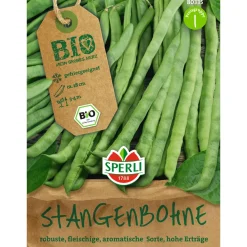 Bio-Stangenbohne grün 3-4 m